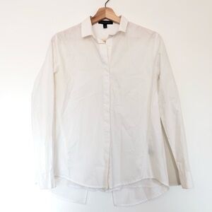 Banana republic White Button Down Open Sheer Back